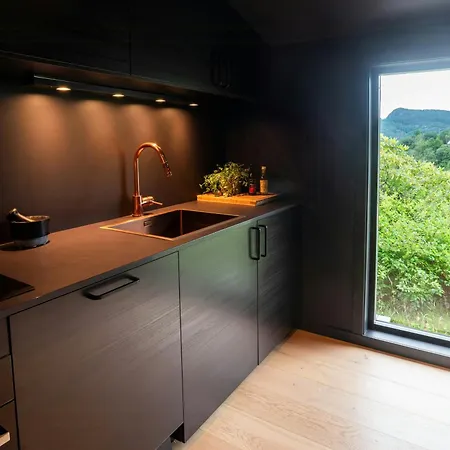 Modern And Rustic With Fjord View In Samnanger *