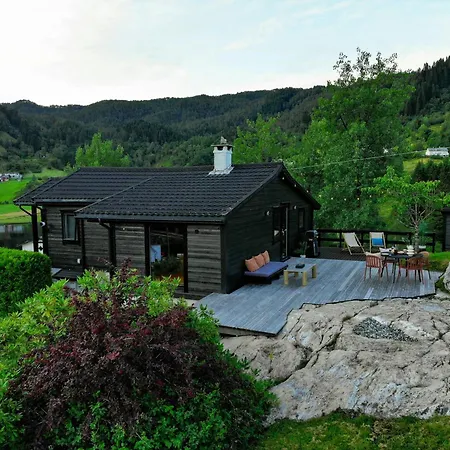 Modern And Rustic With Fjord View In Samnanger